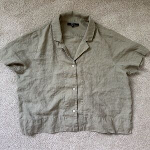 Quince sage green Button Down Shirt